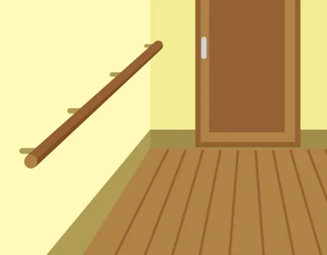 廊下の手すり